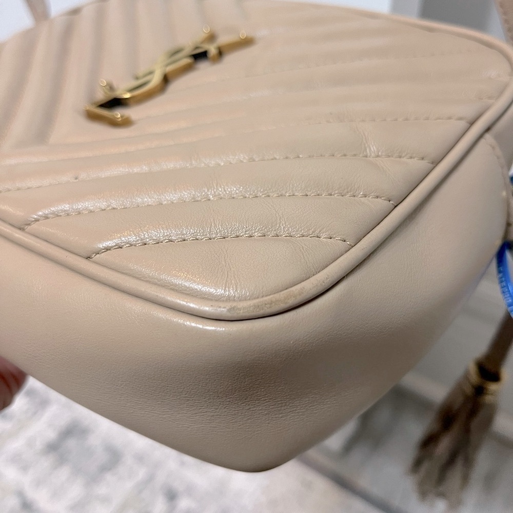 Yves Saint Laurent YSL Camera Bag Dark Beige with Dustbag - Picture 7 of 17